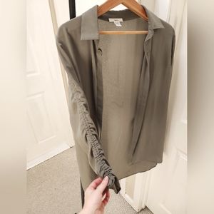 Olive Green Sheer Longsleeve
